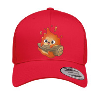 Cute Calcifer Hanging On Wood Retro Trucker Cap | Artistshot