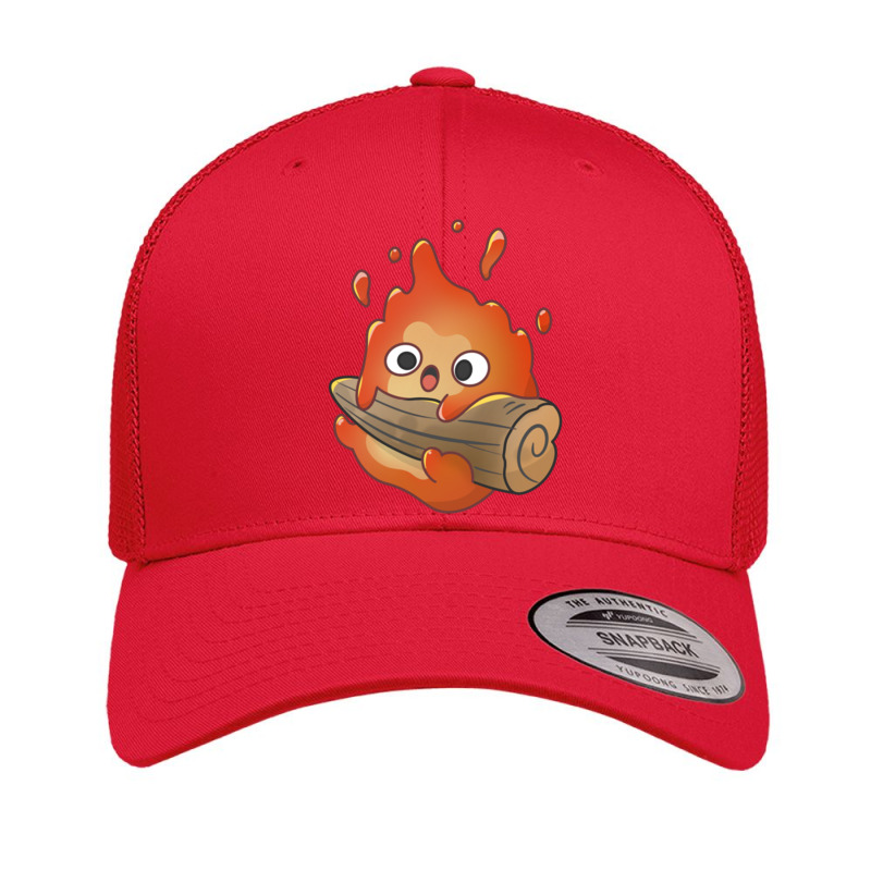 Cute Calcifer Hanging On Wood Retro Trucker Cap by cm-arts | Artistshot