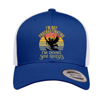 Im Not Procrastinating Im Doing Side Quests Retro Trucker Cap | Artistshot