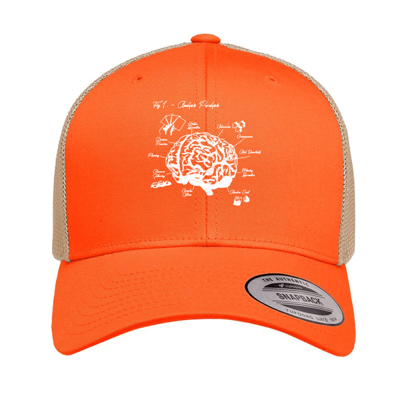 Analysis Paralysis White Print Classic Retro Trucker Cap by cm-arts | Artistshot