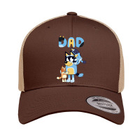 Dad Playing Son And Daughter Retro Trucker Cap | Artistshot