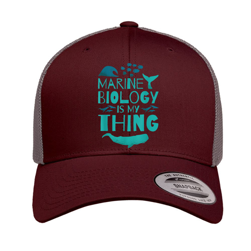 Marine Biology Is My Thing, Marine Biologist T Shirt Retro Trucker Cap by cm-arts | Artistshot