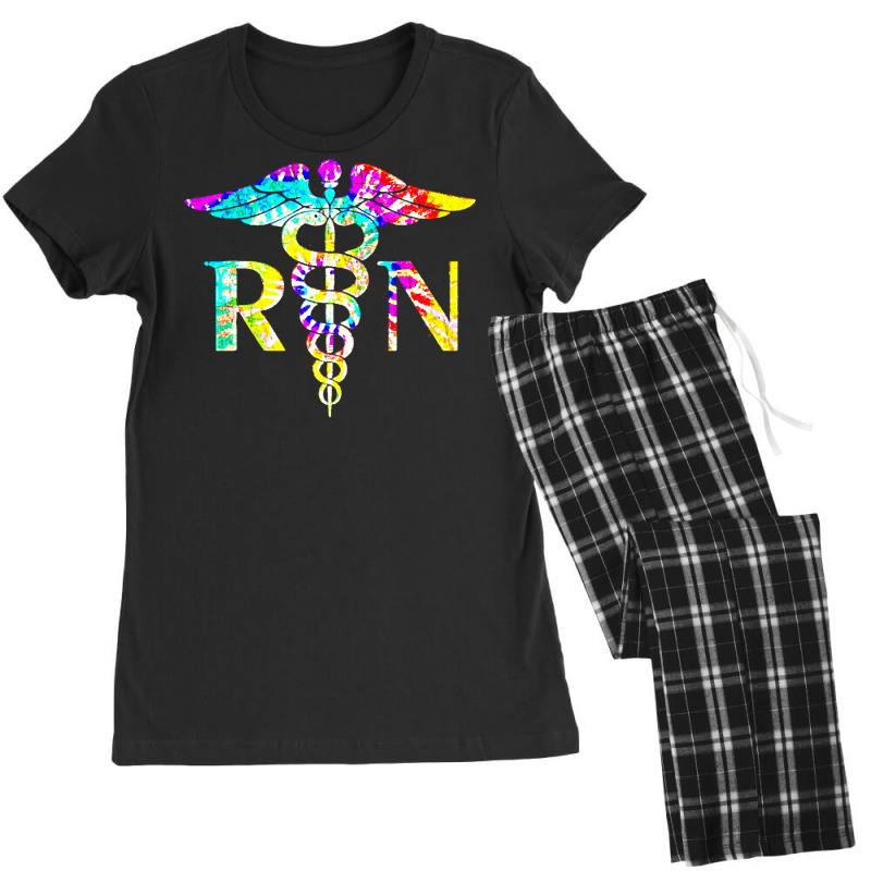 Nurse T  Shirt Lovely R N Registered Nurse Tie Dye T  Shirt Women's Pajamas Set | Artistshot