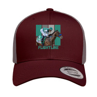 Flightline Horse Racing Thoroughbred Del Mar Santa Anita Retro Trucker Cap | Artistshot