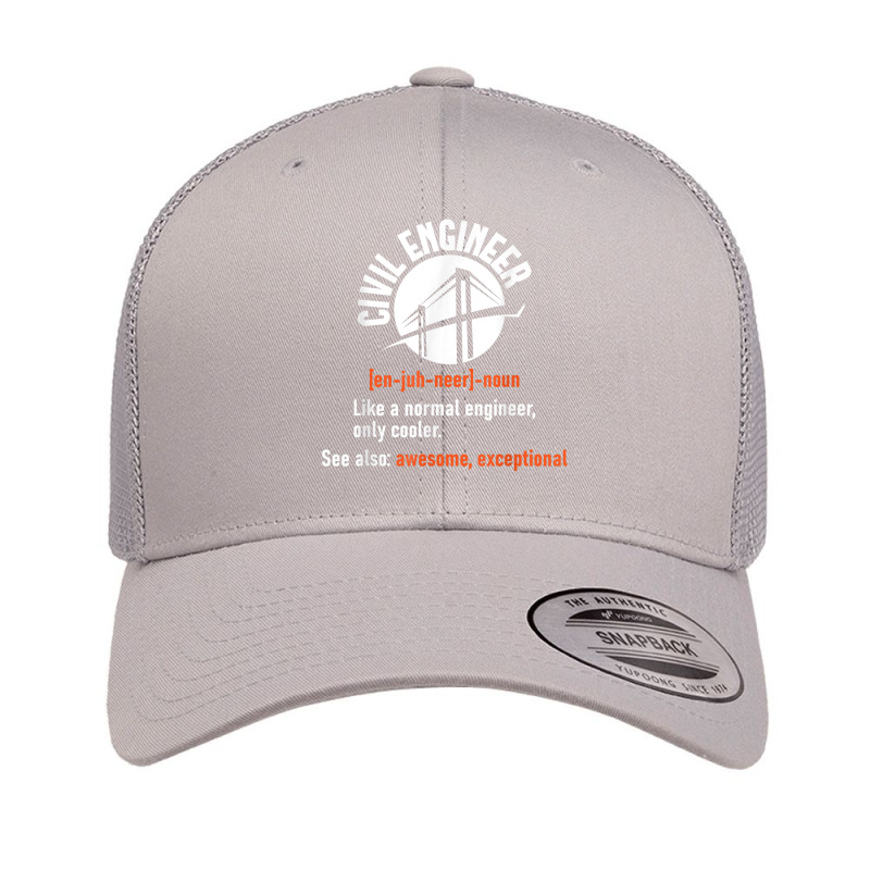 Civil Engineer Bridges Bridge Builder Construction Retro Trucker Cap by DarionMurray | Artistshot