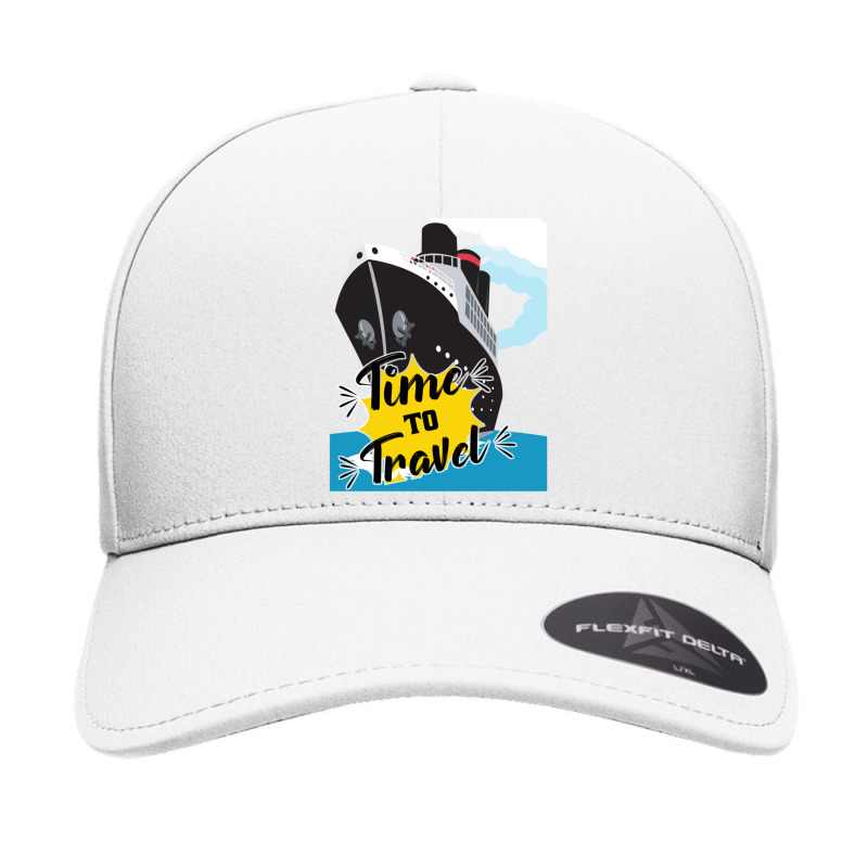 Time To Travel Cruise Ship  Cruise Ship Quotes Seamless Cap by cm-arts | Artistshot