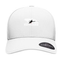 Slalom Waterskier Silhouetted Against Spray Seamless Cap | Artistshot