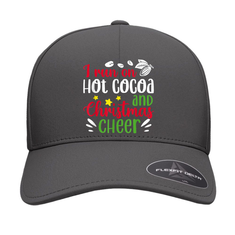 I Run On Hot Cocoa And Christmas Cheer Merry Xmas Seamless Cap by Garnet | Artistshot