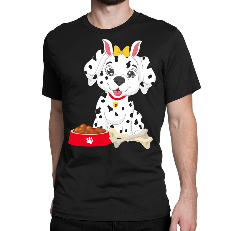 Dalmatian Dog Easter Ears T  Shirt Cute Dalmatian Dog Easter Ears Dalm Classic T-shirt by magdalena96229 | Artistshot