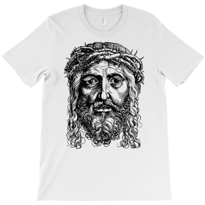 Custom Jesus Crown Of Thorns T-shirt By Custom-designs - Artistshot