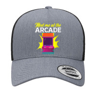 Womens Meet Me At The Arcade Gaming Video Game Player Gamer V Neck T S Yupoong Trucker Cap | Artistshot