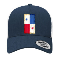 Distressed Panama Flag, National Pride Grunge Style T Shirt Yupoong Trucker Cap | Artistshot