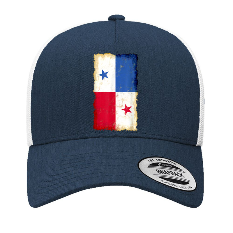 Distressed Panama Flag, National Pride Grunge Style T Shirt Yupoong Trucker Cap by cm-arts | Artistshot