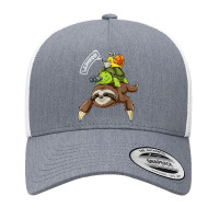 Funny Sloth Turtle Snail Piggyback Running Riding Team Yupoong Trucker Cap | Artistshot