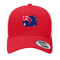 Lacrosse Flag With Stickhead - Australia Yupoong Trucker Cap | Artistshot