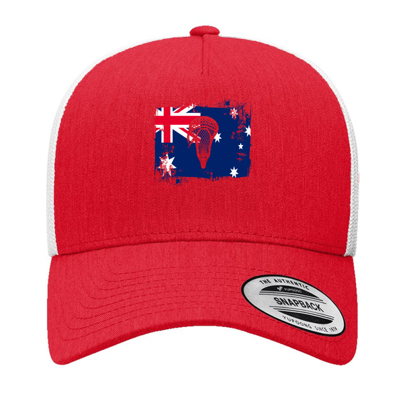 Lacrosse Flag With Stickhead - Australia Yupoong Trucker Cap by JolenePender | Artistshot