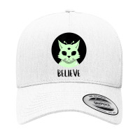 Cat Alien Ufo Martian Ufologist Space Believe Yupoong Trucker Cap | Artistshot