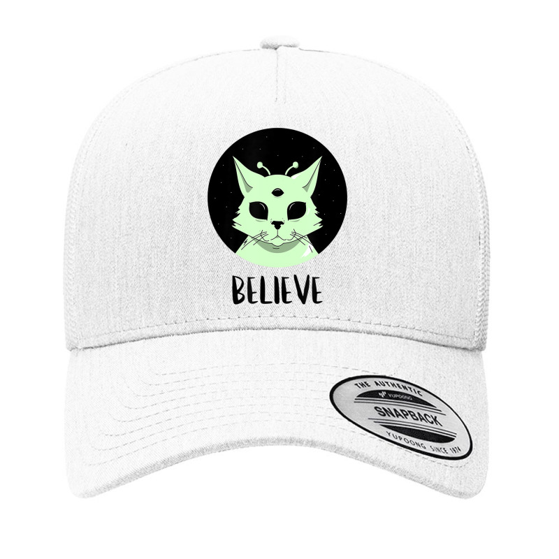 Cat Alien Ufo Martian Ufologist Space Believe Yupoong Trucker Cap by hoangan | Artistshot