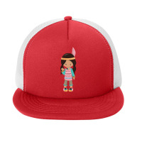 Native American Girl Foam Snapback Hat | Artistshot