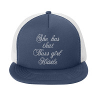 She Has That Girl Boss Hustle Bling Rhinestone Foam Snapback Hat | Artistshot