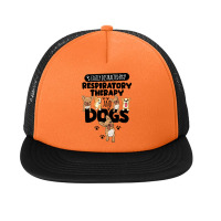 Respiratory Therapy Respiratory Therapy And Dogs Foam Snapback Hat | Artistshot