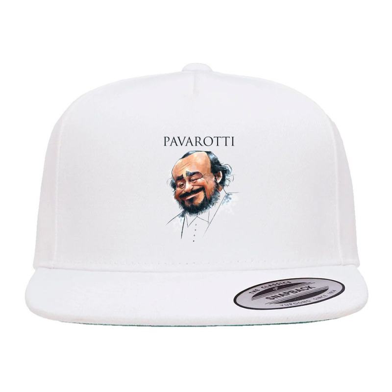 Opera Tenor Pavarotti 5 panel snapback cap by KristiMartin | Artistshot