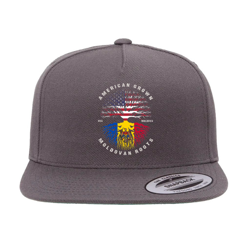 American Grown Moldovan Roots Moldova Flag 5 panel snapback cap by RichardLopez | Artistshot