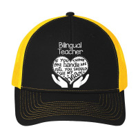 Bilingual Teacher T Shirt Heart Hands School Team Group Gift Pa Trucker Cap | Artistshot