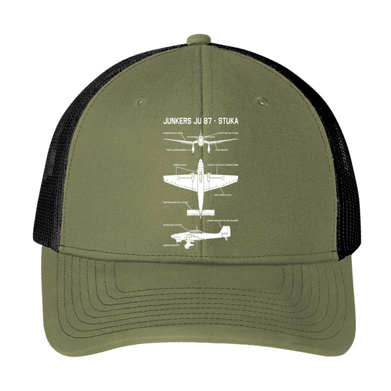 Stuka Bomber Ju 87 German Ww2 Dive Bombers Aircraft Plane Cutout Silho Pa Trucker Cap by Kanmosrin52 | Artistshot