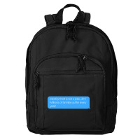 Identity Theft Is Not A Joke Basic Backpack | Artistshot