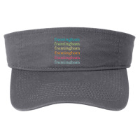 Framingham Massachusetts (ma) Cute And Colorful Text Fashion Visor | Artistshot