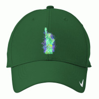 Lady Liberty T Shirt, Paint Splatter, New York, Zany Brainy Nike Dri-fit Cap | Artistshot