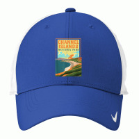 Channel Islands California Wpa National Parks Poster Retro T Shirt Nike Dri-fit Cap | Artistshot