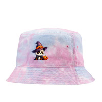 Panda Halloween Day Cute Pumpkin Tie Dyed Bucket Hat | Artistshot