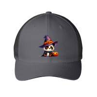 Panda Halloween Day Cute Pumpkin Mesh Cap | Artistshot