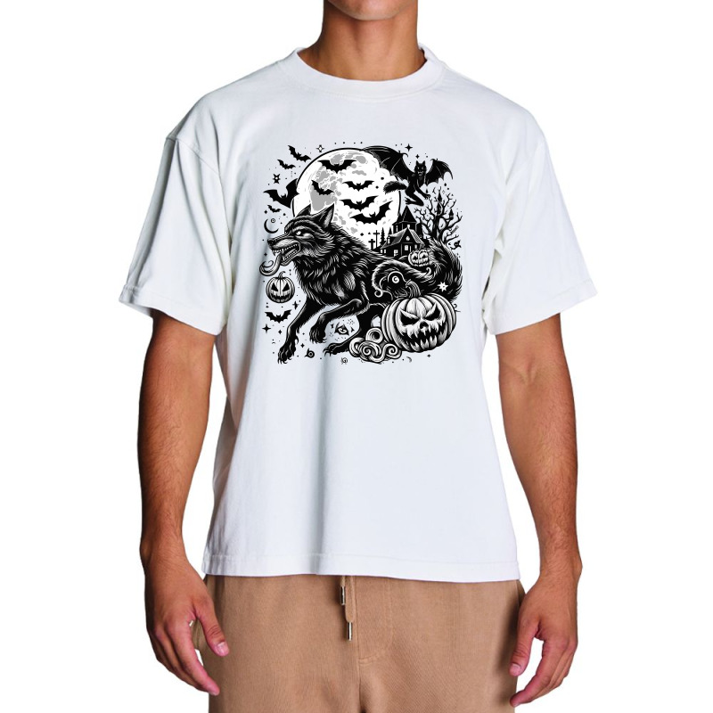 Wolf Halloween Urban Heavy T-shirt | Artistshot