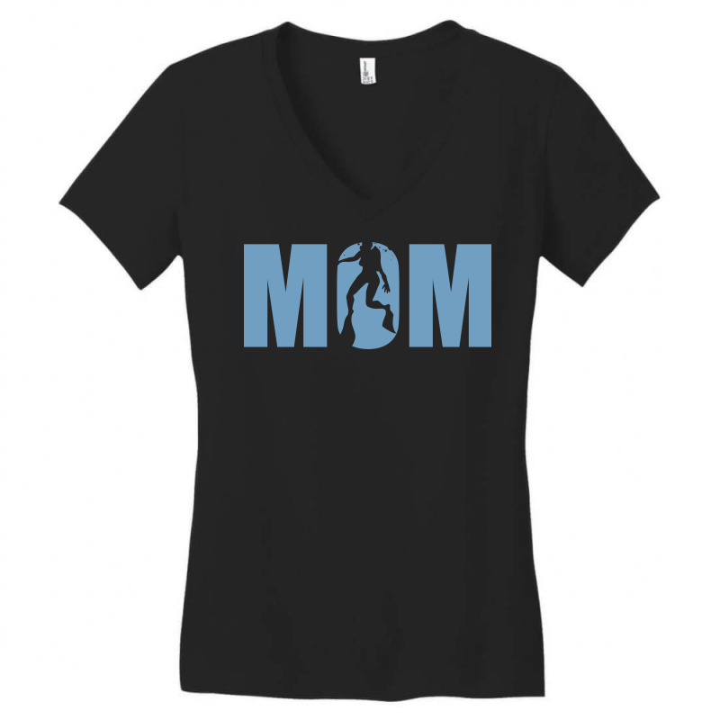 Sport-23 Scuba Diving Mom For Mother's Day Gift Women's V-Neck T-Shirt by animepoi | Artistshot