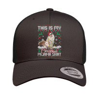 This Is My Christmas Pajama Funny Siberian Cat Xmas T Shirt Retro Trucker Cap | Artistshot