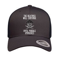 The Beatings Will Continue Until Morale Improves Tank Top Retro Trucker Cap | Artistshot