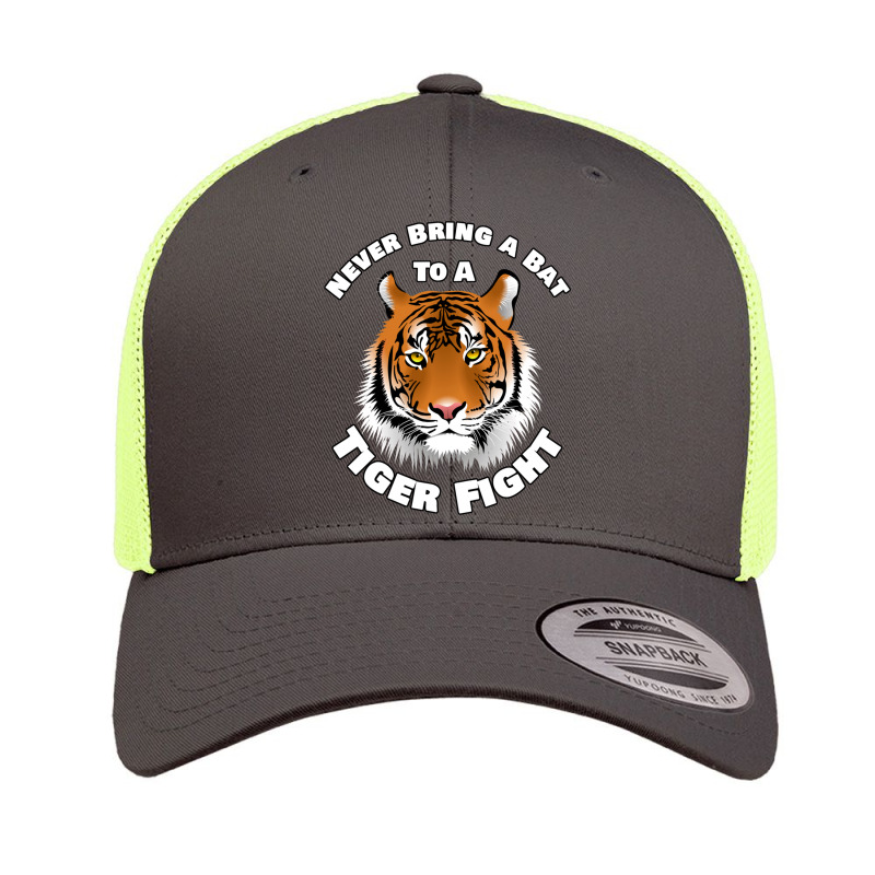 Beautiful Tiger Never Bring A Bat To A Tiger Fight Zombie Lovers Shirt Retro Trucker Cap by SEANMCDONOUGH | Artistshot