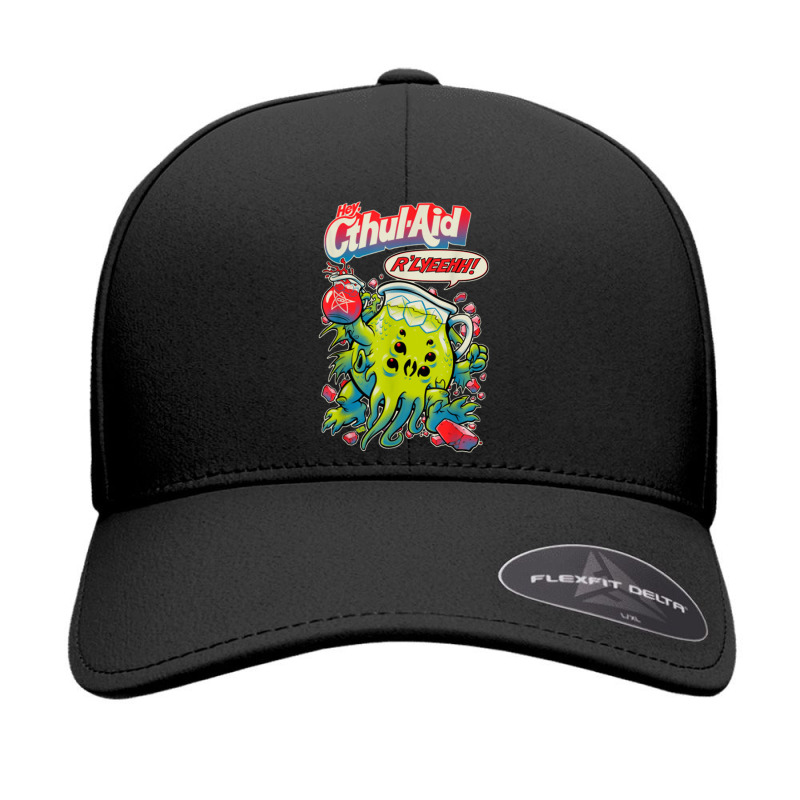 Hey Cool Cthulhu Aid R_lyeehh! Seamless Cap by MireilleVienneau | Artistshot