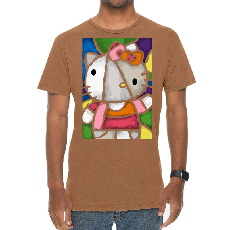 Hello Picasso Kitty Vintage T-shirt | Artistshot