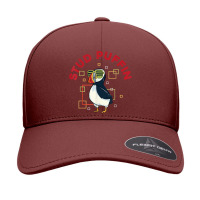 Stud Puffin   Funny Seabird Animal Lover Seamless Cap | Artistshot