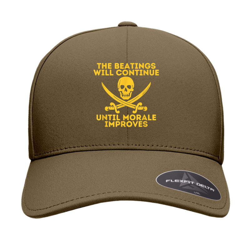 The Beatings Will Continue Until Morale Improves Seamless Cap by DevynGiorgio | Artistshot