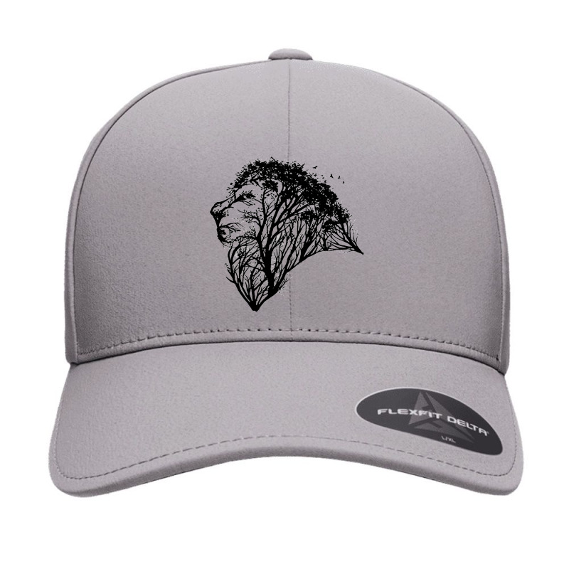 Lion Tree Nature Forest Seamless Cap by cm-arts | Artistshot