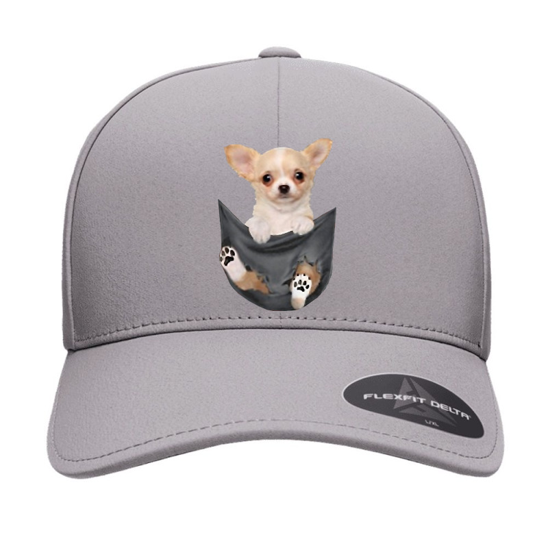 Funny Chihuahua In Your Pocket For Dogs Lovers Seamless Cap by cm-arts | Artistshot