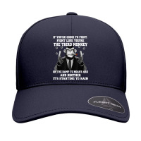 If You're Going To Fight Fight Like The Third Monkey T Shirt Seamless Cap | Artistshot