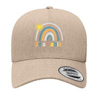 Sé Amable Spanish Bilingual Teacher Be Kind Boho Rainbow T Shirt Yupoong Trucker Cap | Artistshot