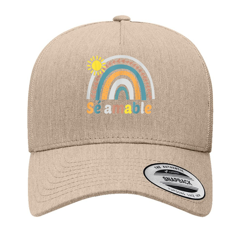 Sé Amable Spanish Bilingual Teacher Be Kind Boho Rainbow T Shirt Yupoong Trucker Cap by vaeriburaeme | Artistshot