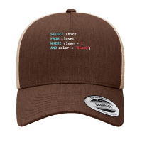 Programmer Sql Query Geek Database Coding Yupoong Trucker Cap | Artistshot